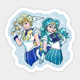 Haruka and Michiru Sticker